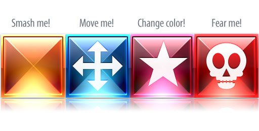 Dashball - block types