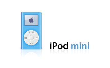 Das Ergebnis, ein iPod mini mit Spiegelung